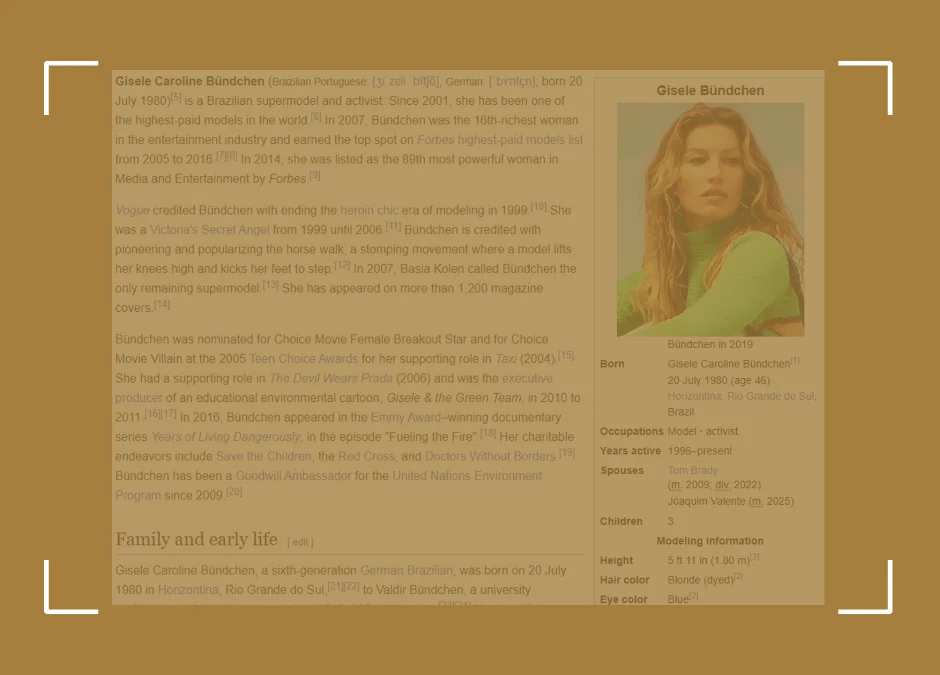 Create a Wikipedia Page for a Person