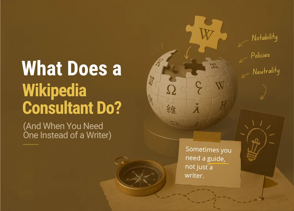 What Does a Wikipedia Consultant Do?